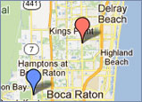 Map of Dr. Disick's Offices